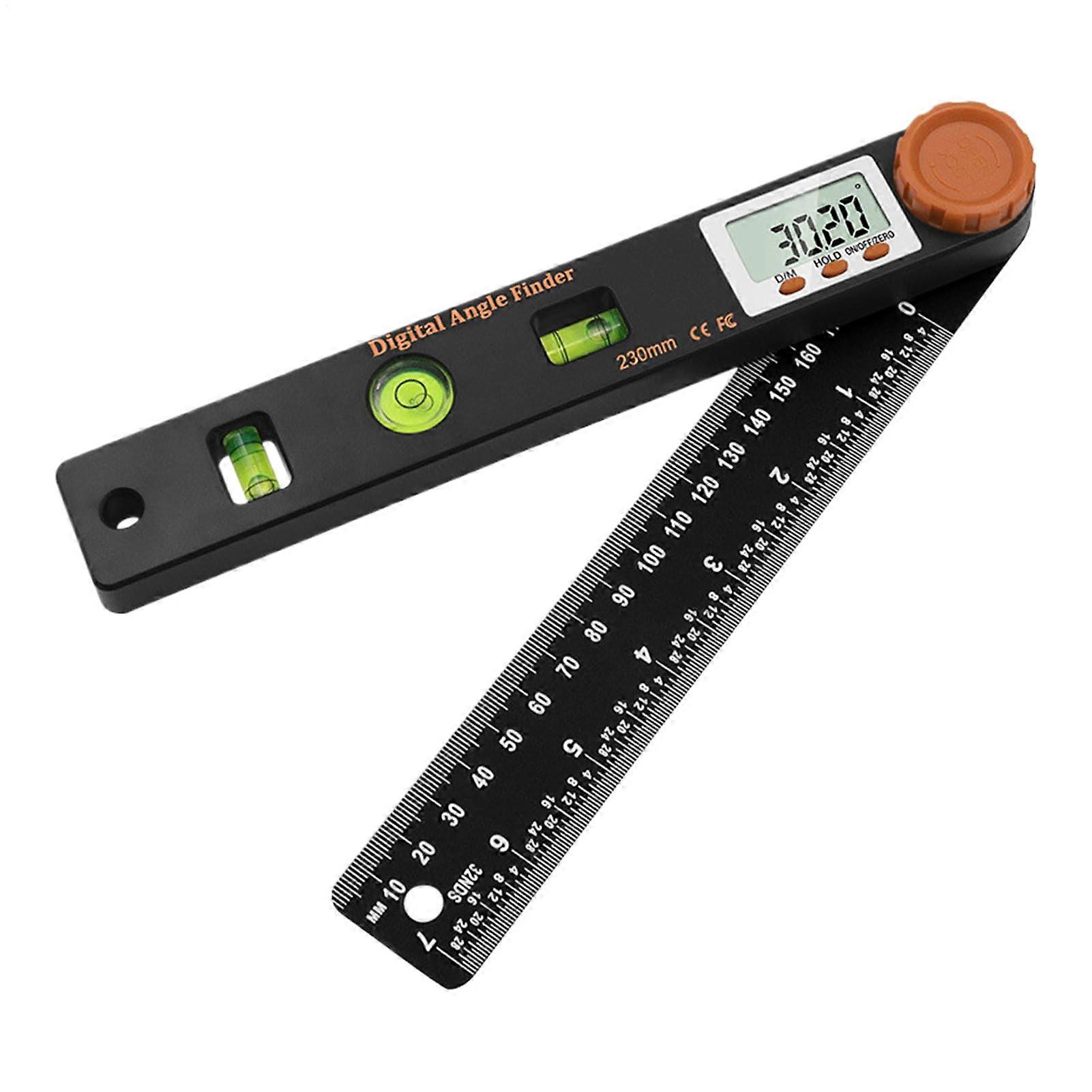 Digital Angle Finder, 7 Inch, LCD Protractor Ruler, Precision Bevel Tool