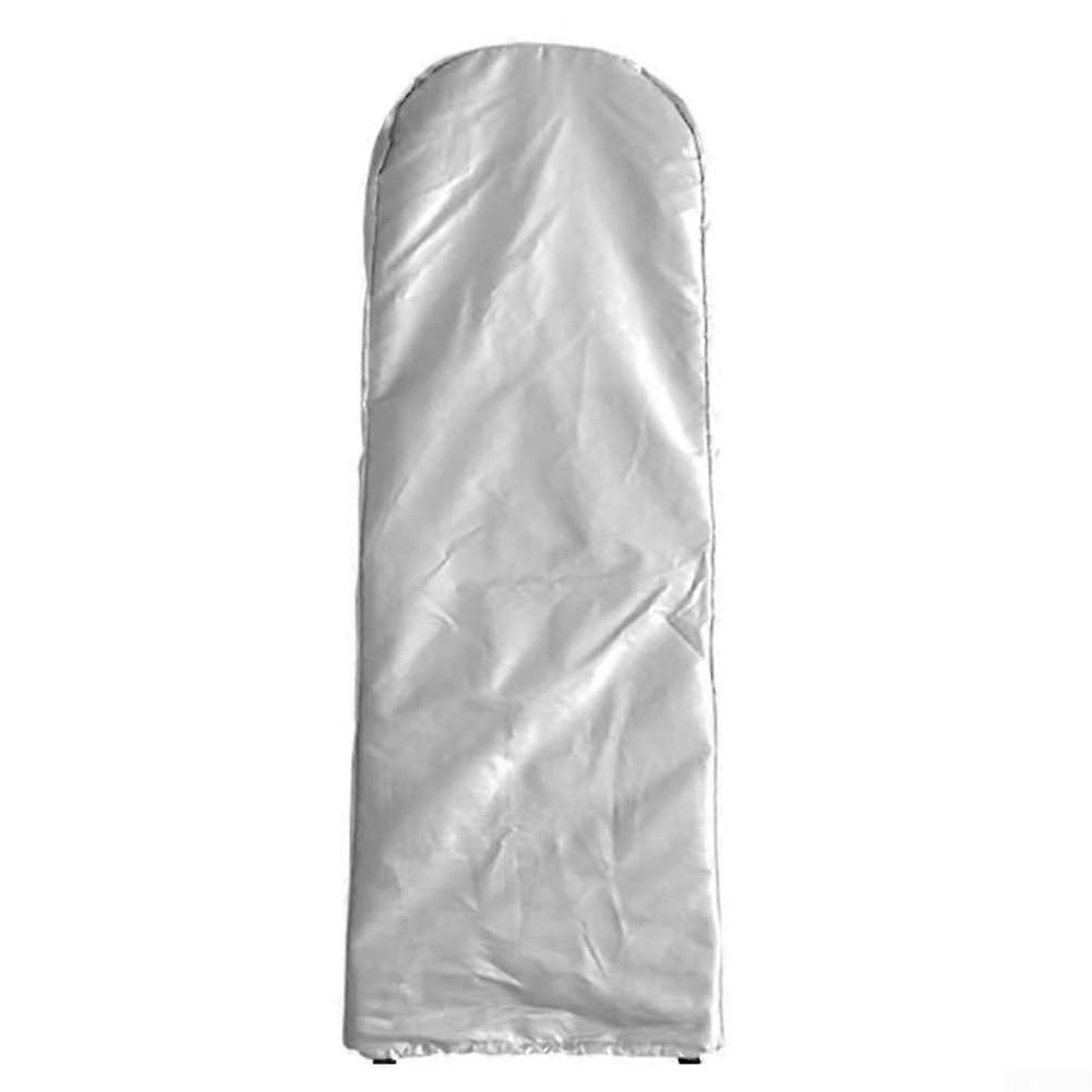 Outdoor ladder cover with adjustable drawstring, waterproof and easy to clean (Silver).