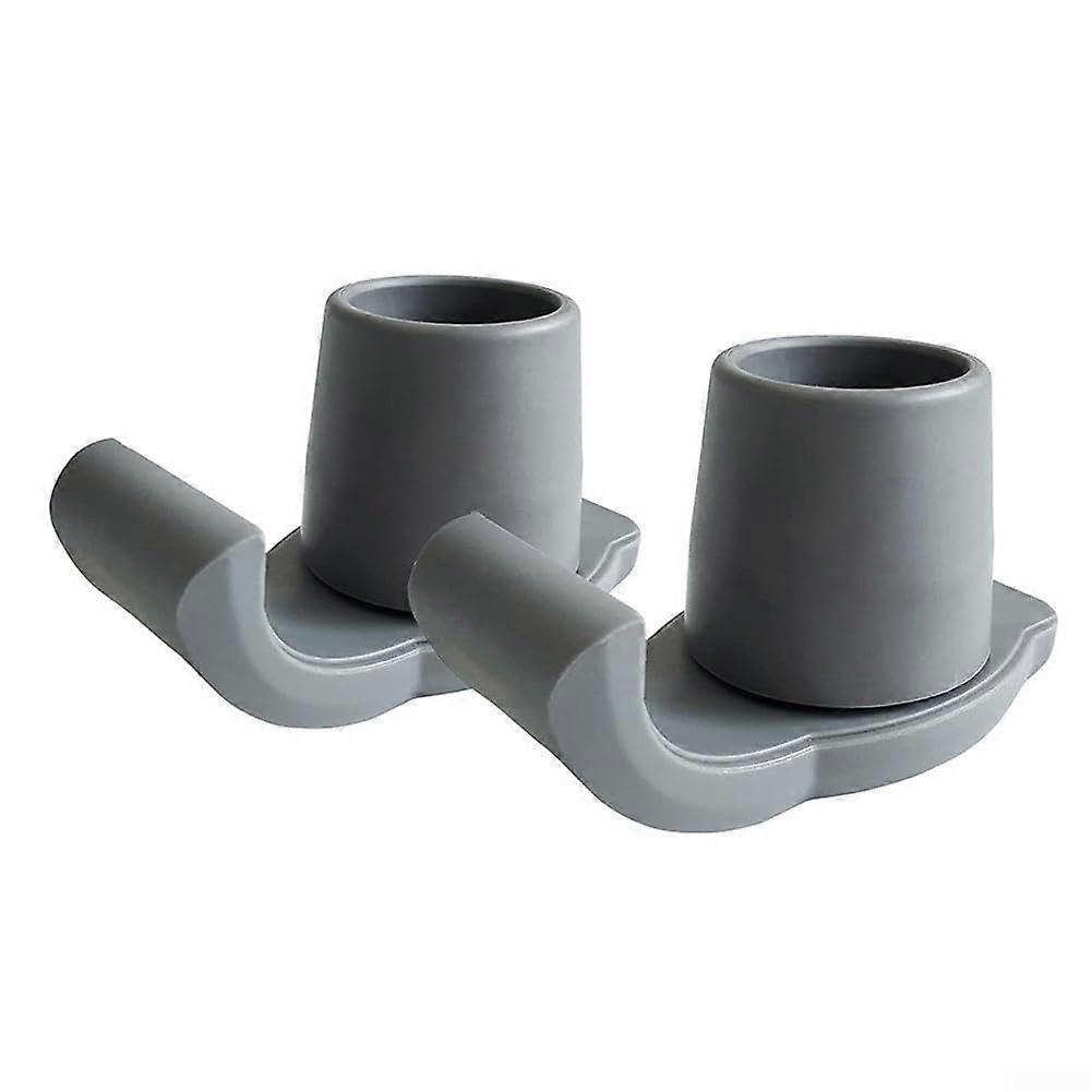 Walker Skis Pack Of 2, Rubber Walker Glides, Replacement Feet, Grey