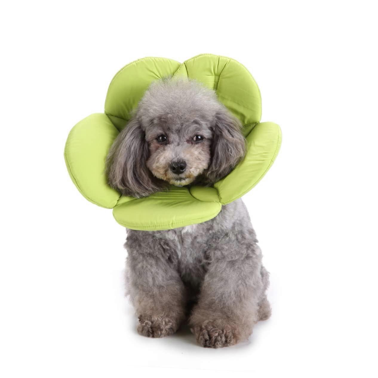 Elizabethan Pet Collar Soft Dog Cone Recovery Collar for Small Dogs and Puppies, Fabric Surgical Collar, Adjustable Size