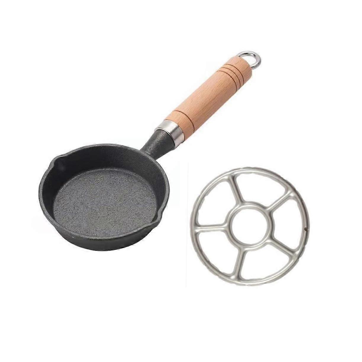 Egg Frying Pan Handle Drizzle Pan NonStick for Cooking MultiPurpose Skillet