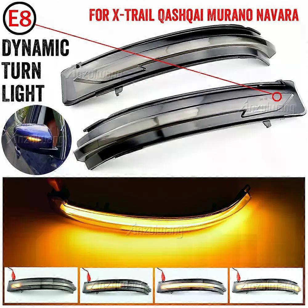 Car Side Mirror Dynamic LED Turn Signal Light For Nissan Rogue X-Trail T32 Qashqai J11 2014+ Murano Z52 Pathfinder R52 2017+