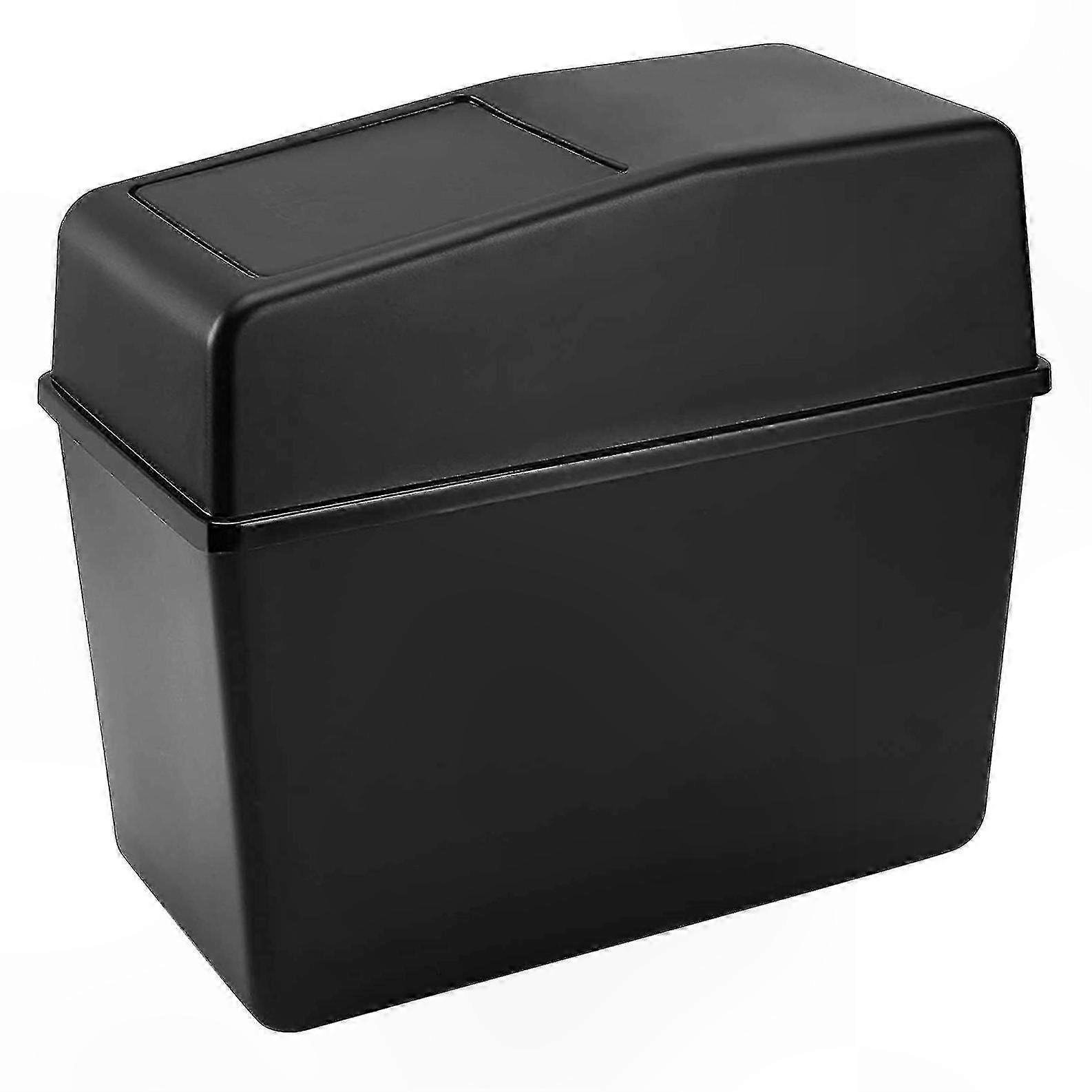 Large Capacity Car Trash Bin with Lid for Auto and Home Use Vehicle Waste Organizer Portable Garbage Can for Interior Cleanup Solution