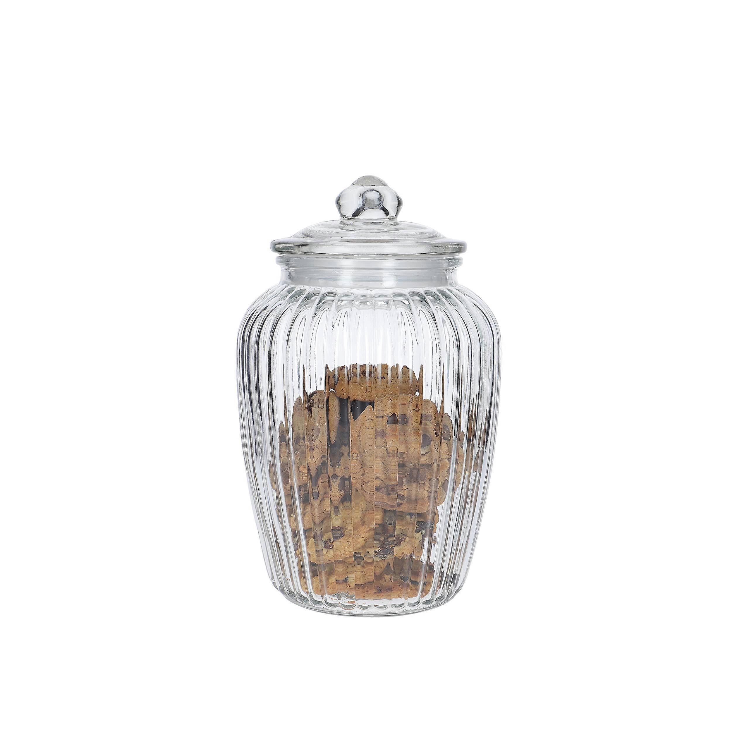 Home Made Large Glass Storage Jar, 2.2 Litres Clear L Single