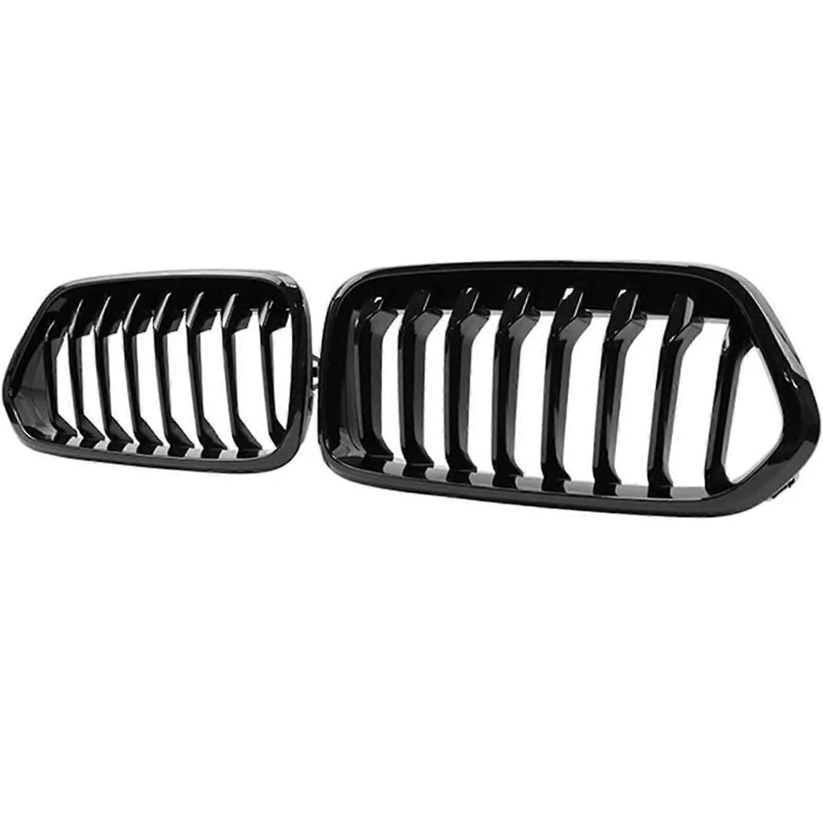 Front Kidney Grill for BMW X2 F39 2018-2021, Glossy Black Single Line Design, Compatible Auto Front Grille
