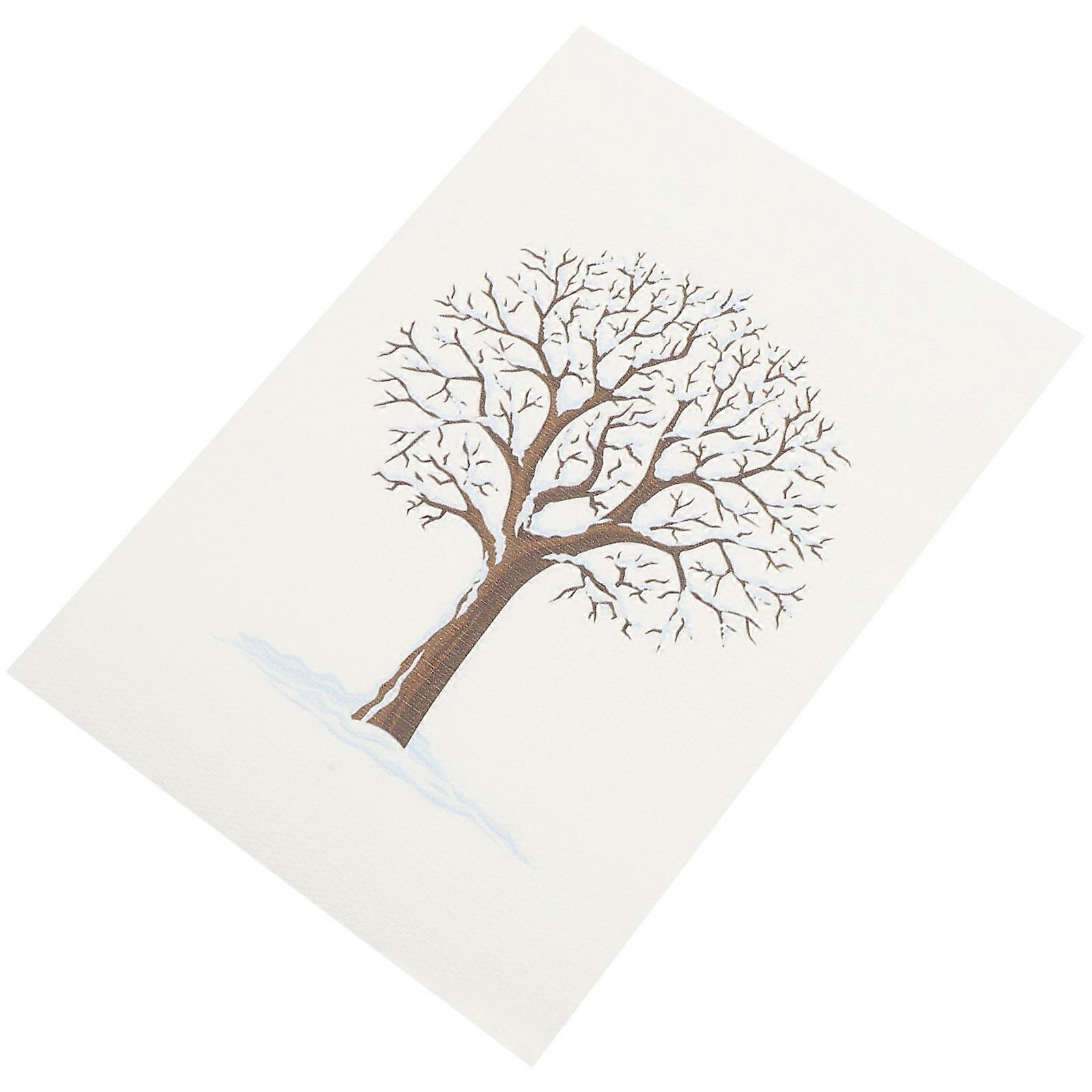 Pictures Wall Decor Rectangular Tree Picture for Bedroom Multi Material Home Decor 1Set