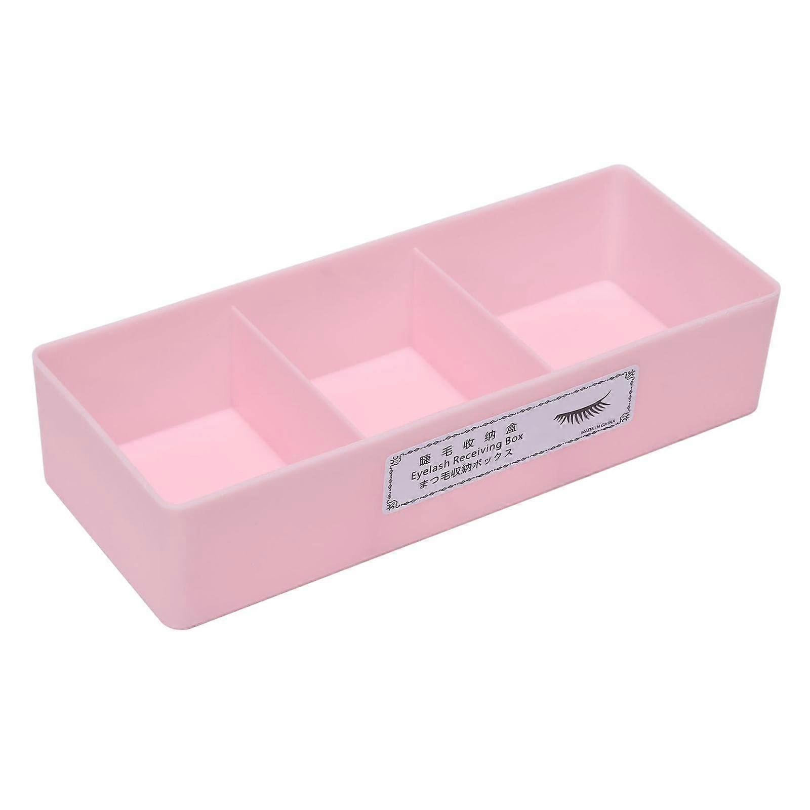 Eyelash Extension Tool Pink Storage Box Organizer Glue Tweezer Holder