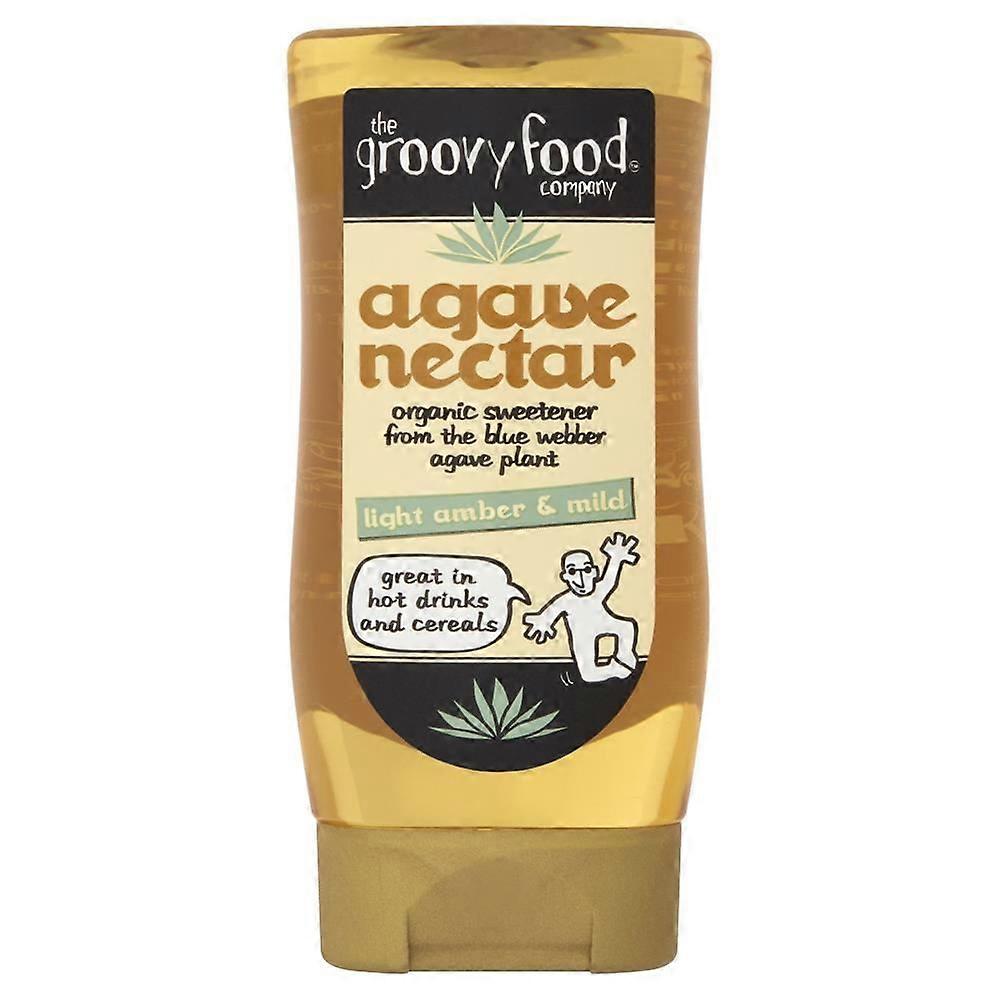 Nectar d'agave bio léger et doux Groovy Food Company 250 ml - Lot de 2