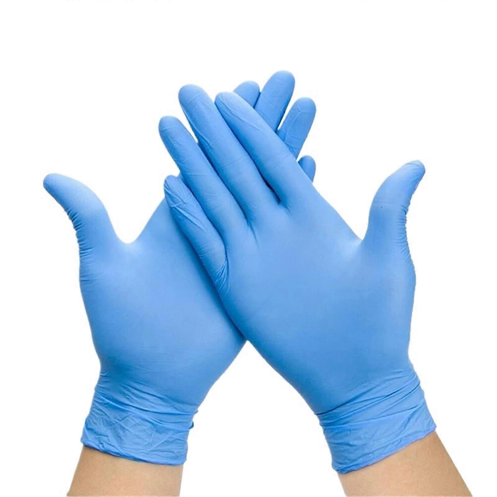 Latex Rubber Cleaning Gloves for Dishwashing and Household Use, XS Size, Blue Color, 100 PCS, Multi-Purpose Kitchen and Medical Gloves