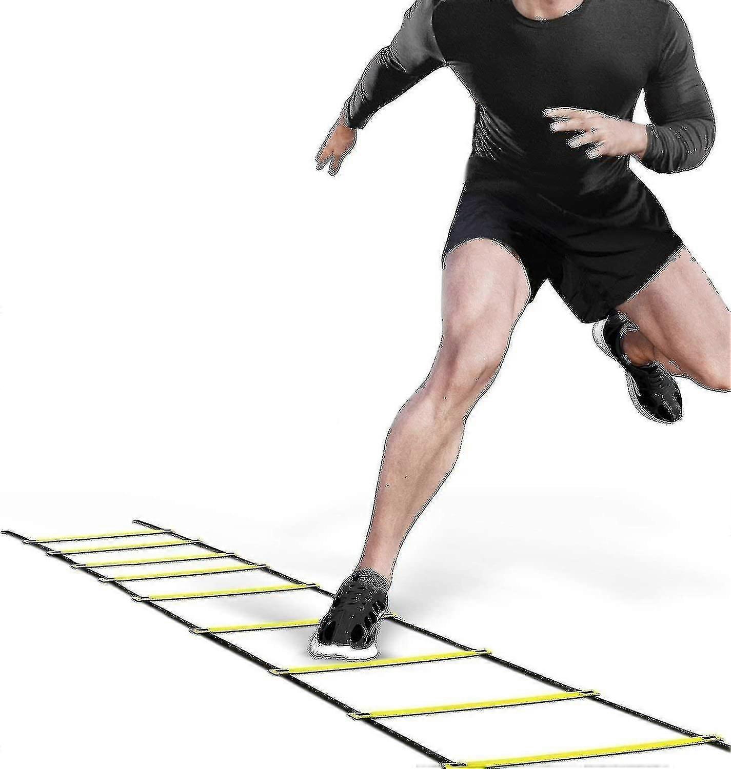 سلم الرشاقة ، سلم التدريب كرة القدم رونغ الرياضة سلم السرعة سلم لكرة القدم سرعة خفة الحركة معدات التدريب (1PCS)