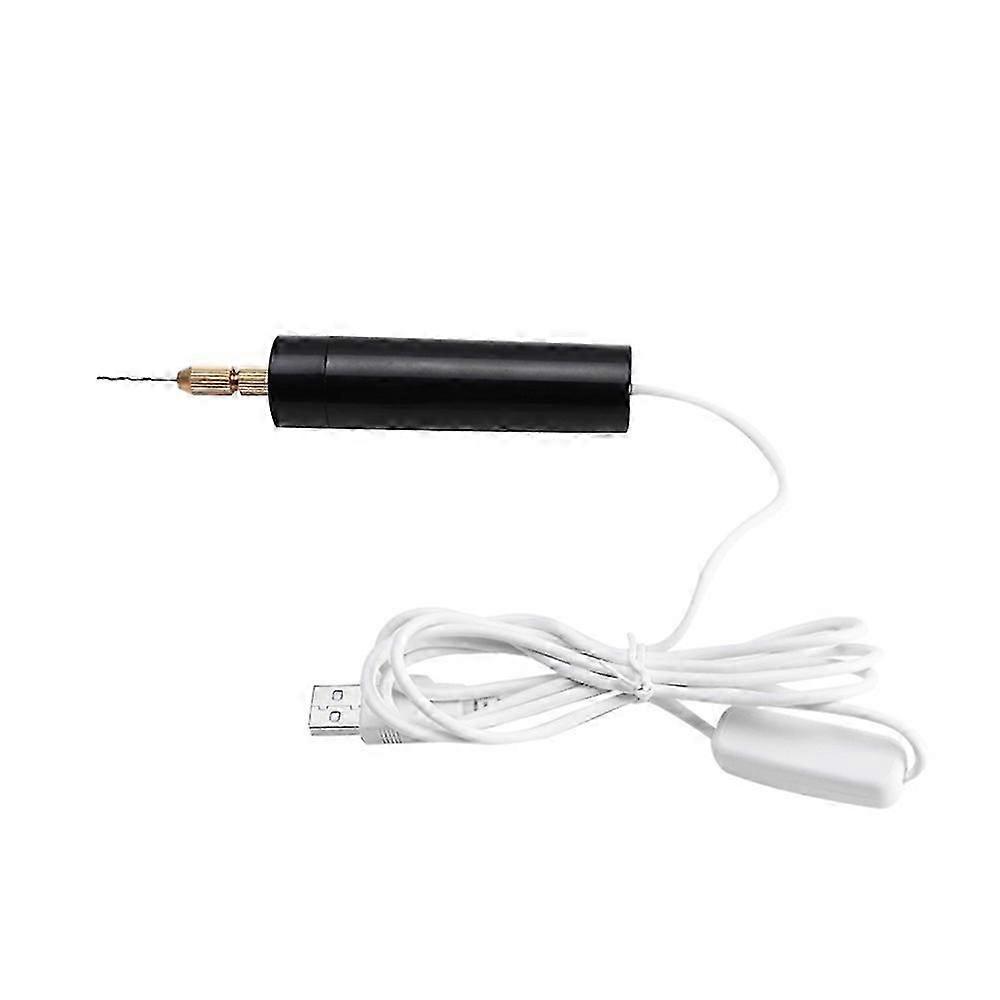 0.7-1.2mm Mini Electric Drill Set Handheld Resin ABS Jewelry Making Practical USB Power for DIY Home Min Power Tool