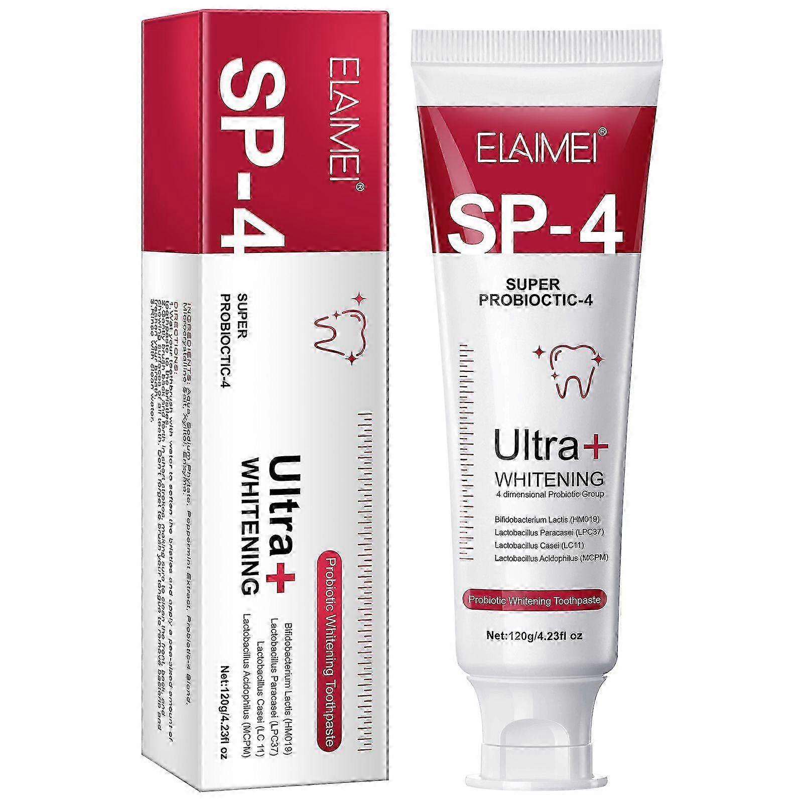 Sp-4 Probiotic Toothpaste with Fresh Breath & Complete Dental Care - 120g Whitening Toothpaste