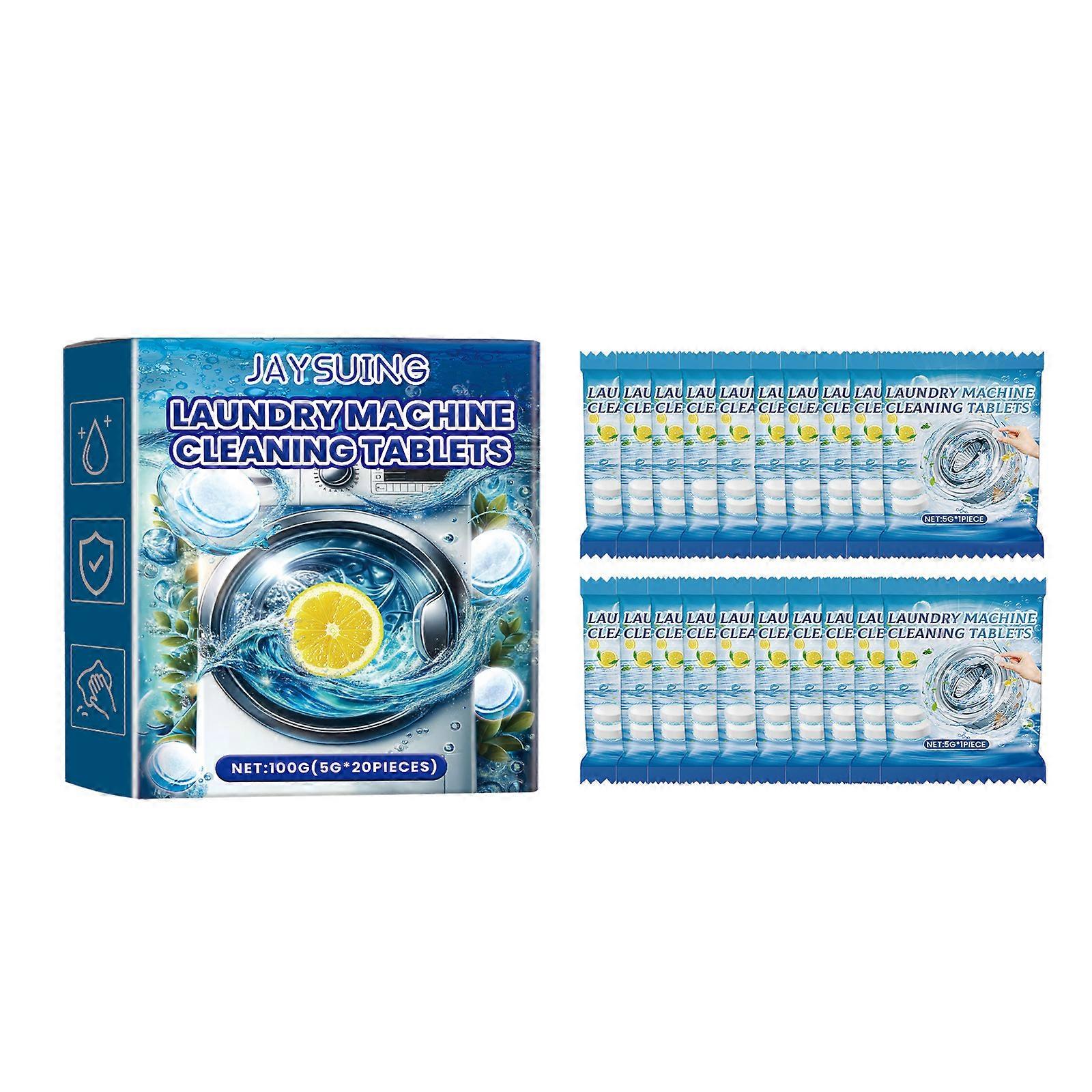 Jaysuing washing machine stain remover effervescent tablets clean odors washing machine sink depth dirt removal cleaning tablets