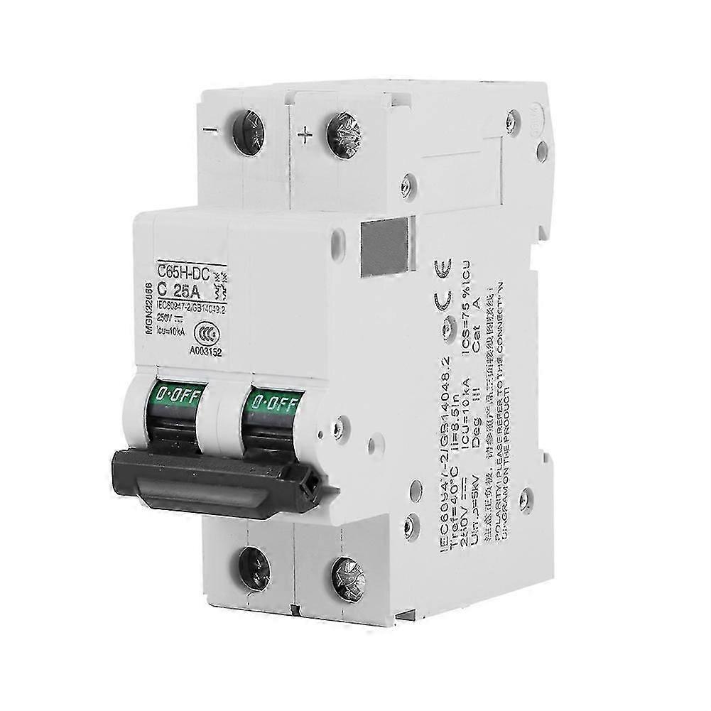2P 250V Low voltage DC Miniature Circuit Breaker for Solar Panels Grid System (25A)