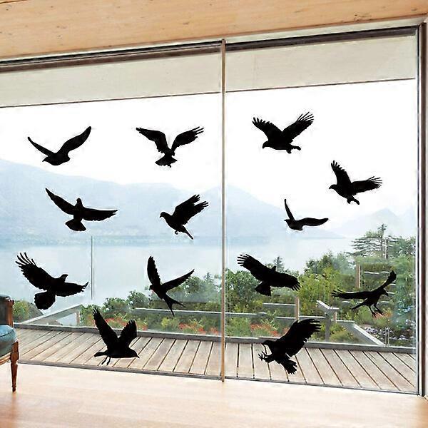 Window anti-collision stickers, 9 sheets with a total of 36 pieces, anti-bird collision and reusable