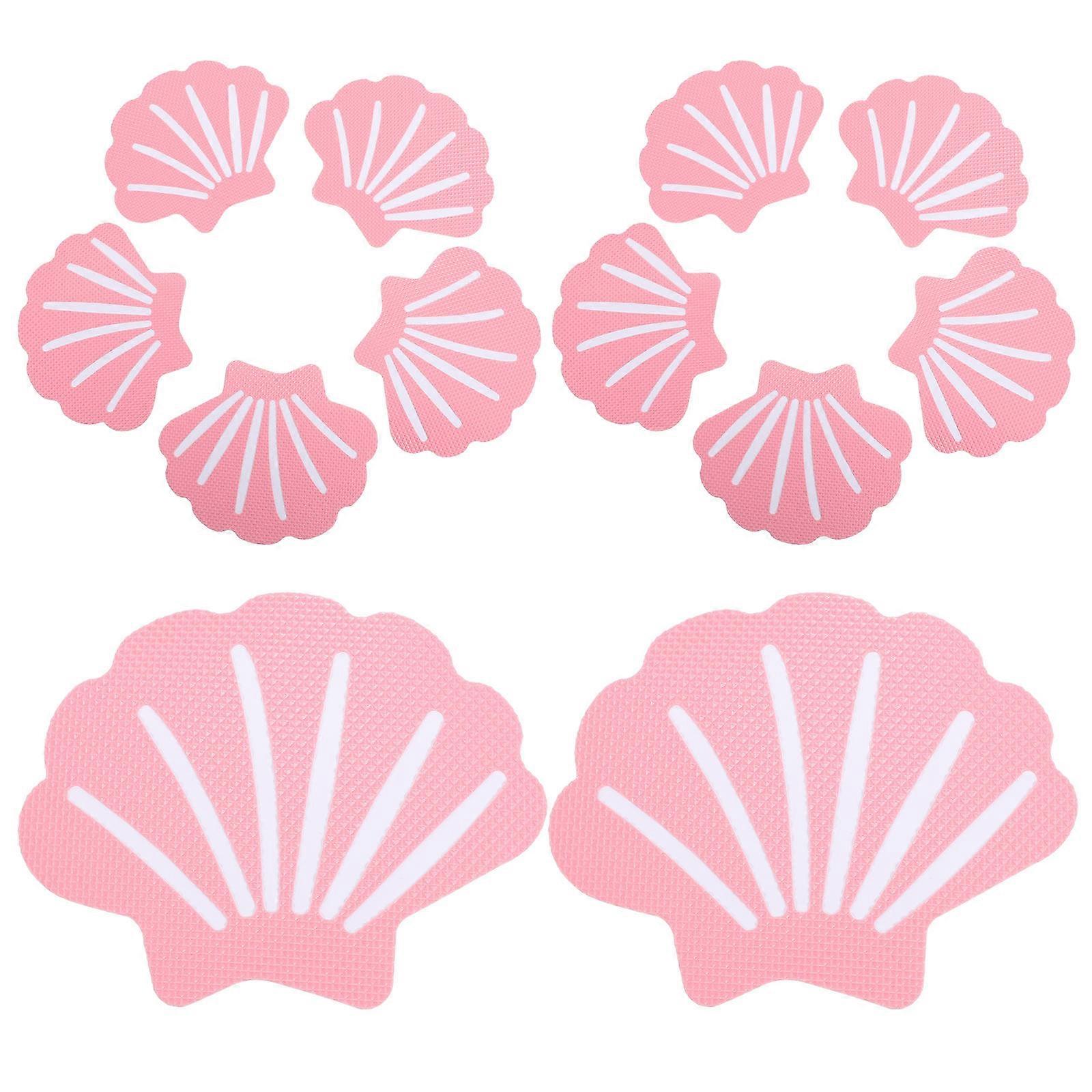 Bathtub Non Slip Stickers Shell Shape for Anti Slip Shower 12Pcs Set