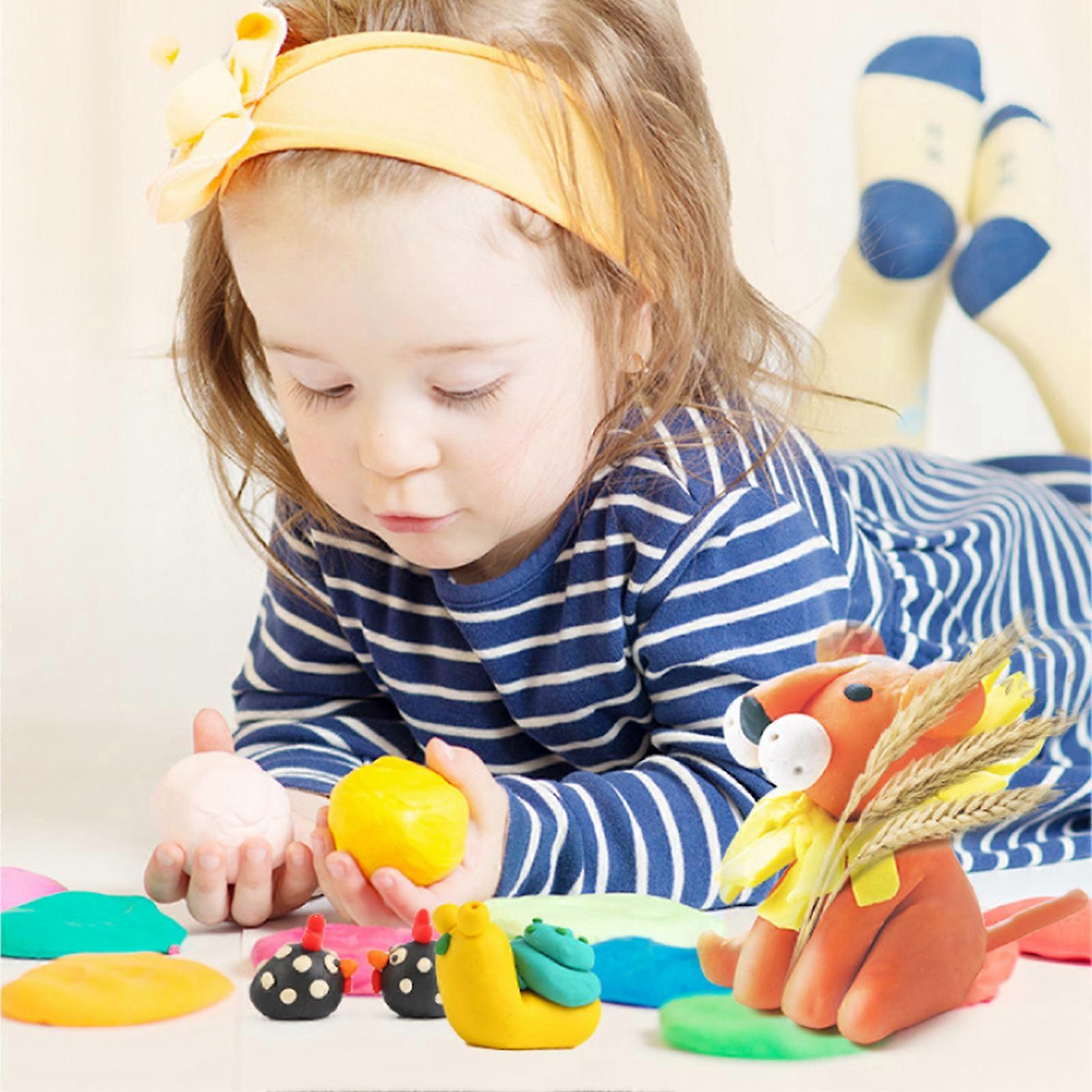 Kids Modeling Clay 12 Vibrant Colors Reusable Non-Toxic Set