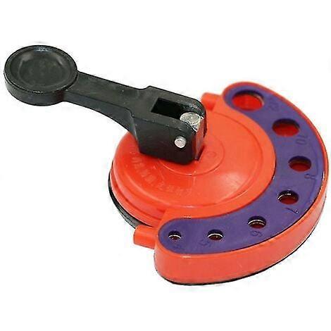 Multifunctional Tile Punching Suction Cup Adjustable Size Positioning Tool (Orange)-BDD