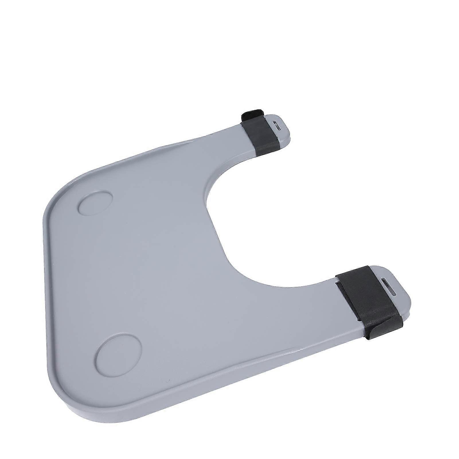 Wheelchair Tray Plastic Steel Thickened Wide Lap Tray With Cup Holder For Writing Reading Eating Grey Rest Home Use