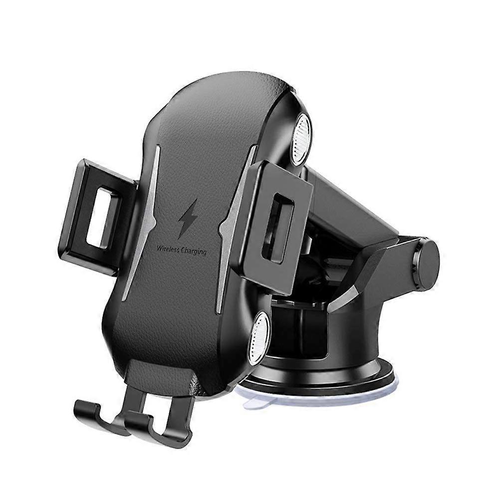 Qi Wireless Car Charger, 10W/7.5W Touch Sensor Automatic Clamping Car Phone Holder, Compatible with Samsung Galaxy S10/S10+/S9/S9+/S8/S8+ etc(Black)