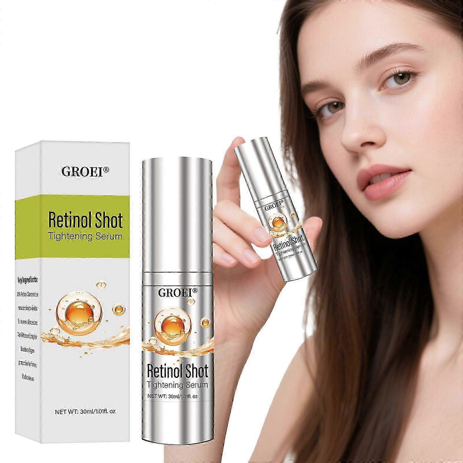 Retinol Tightening Serum, Minimizes Pores & Fine Lines Overnight, Retinol Shot Tightening Booster,For All Skin Types30ml