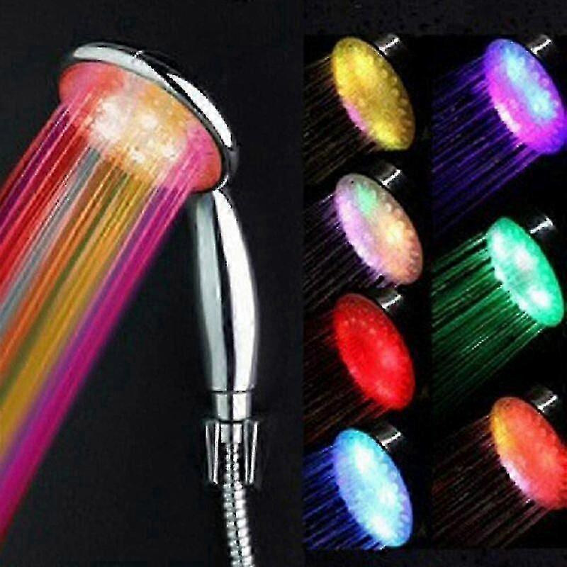 2025 LED Shower Head, High Pressure Shower Head with 7 Color LED Lights 2 Kinds of Rainfall Modes Save 40% Water
