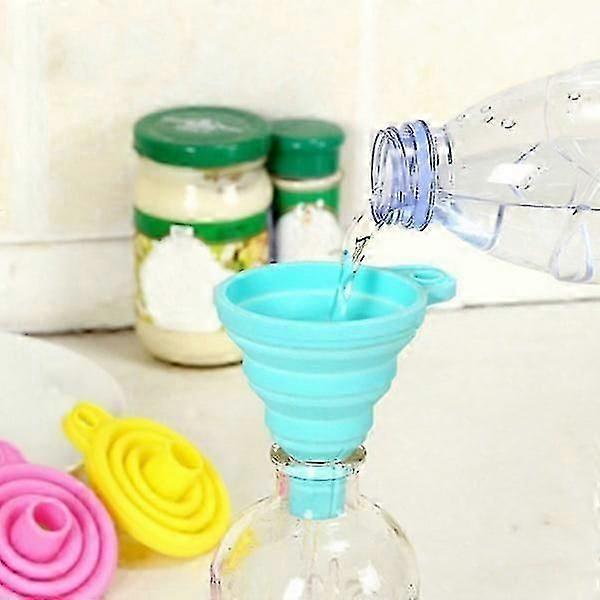 2-Pack - Funnel in Silicone - Collapsible - 7 cm multicolour