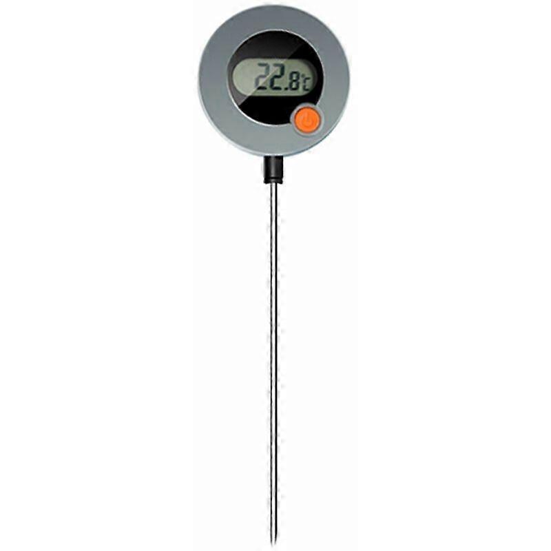 Food cooking measurement with adjustable electronic folding thermometer