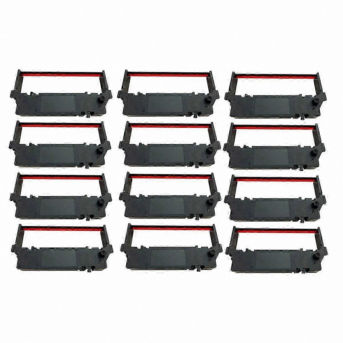 12-Pack Black and Red Printer Ribbons Compatible with Star SP700 Series
