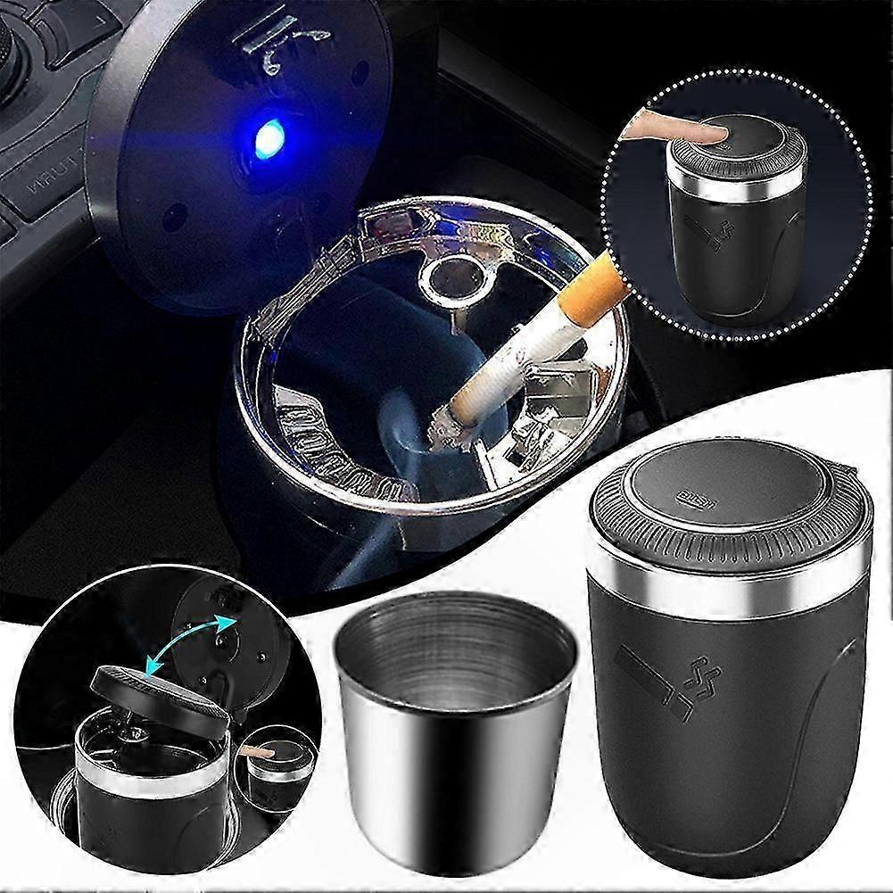 LED Light Portable Ashtray for Vehicles