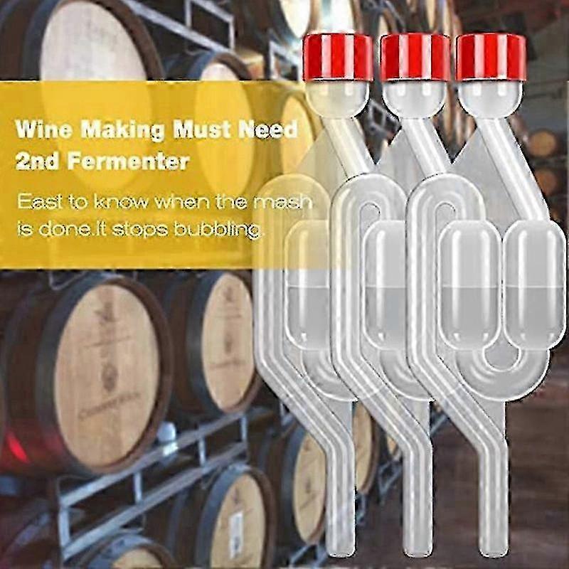 Brew Airlock Kit, 12 Airlocks And 6 Sealing Rings, Plastic Wine Airlock For Fermenting, Brewing, BeP20211224710 2025