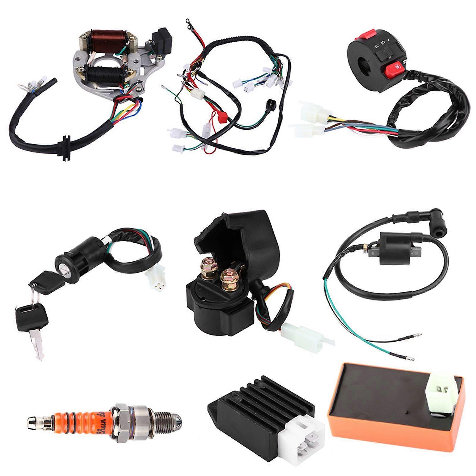 50 70 90 110CC CDI Harness Assembly Wiring Kit ATV Electric Start QUAD