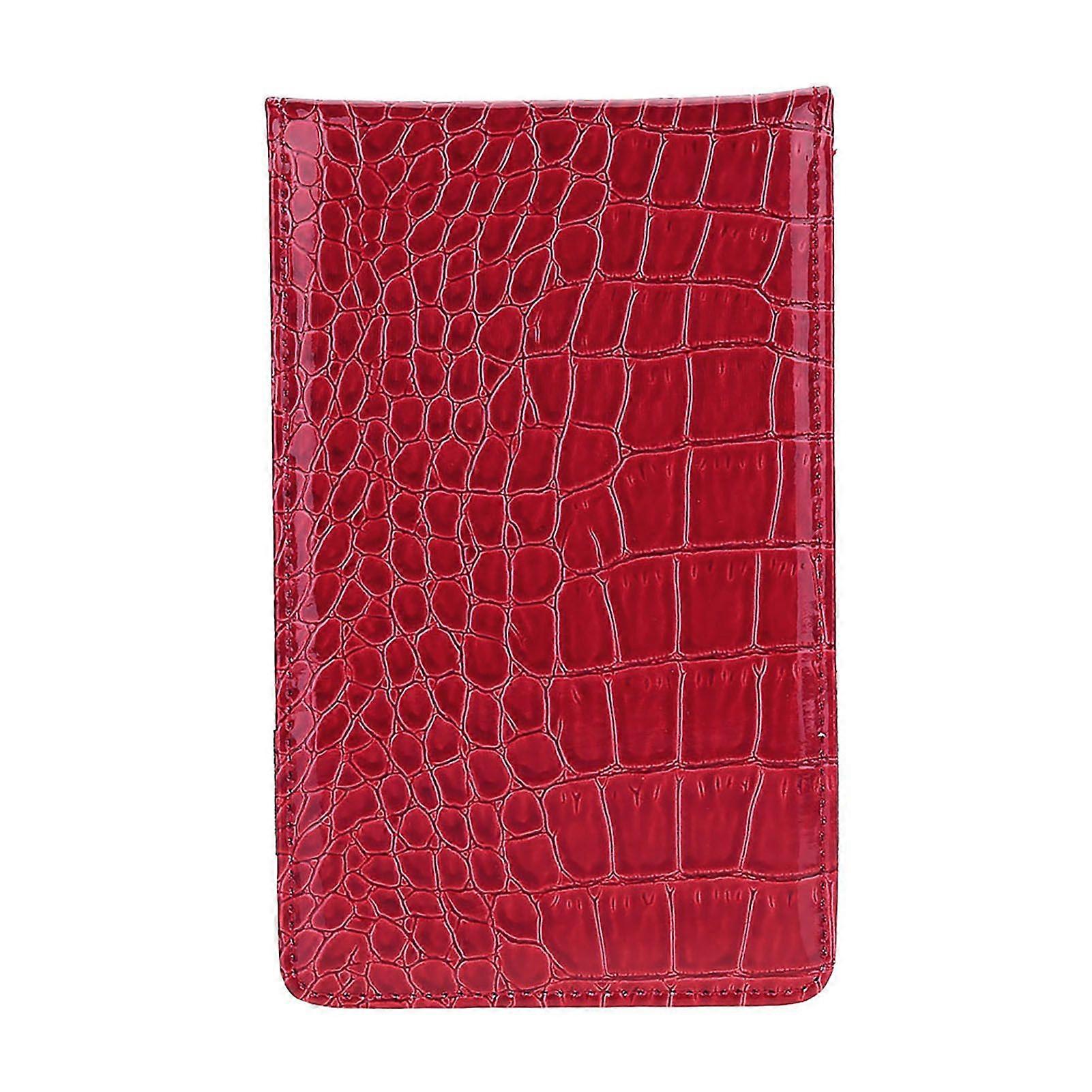 PU Golf Score Counter Keeper Card Holder Gift Sports Accessories with Pencil (Red)
