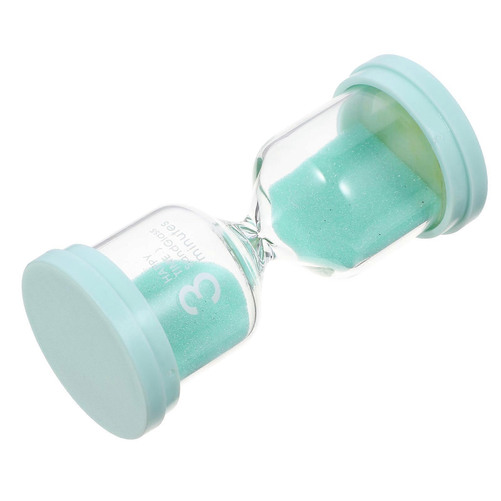 Sand Timer Table Hourglass Decor for Home Use Light Green Glass