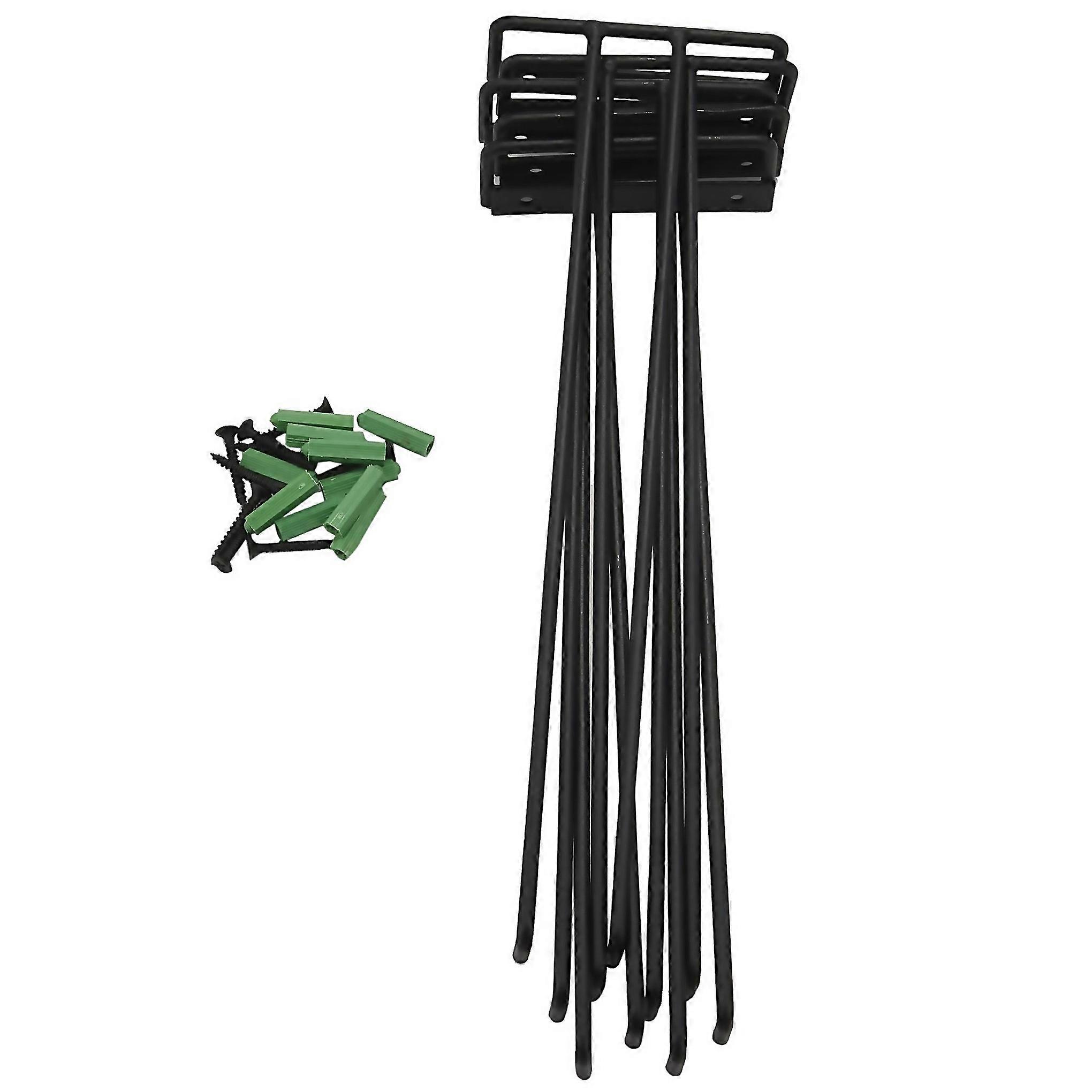 For 5 Pcs Stemware Wine Glass Storage Rackwall Mountable Kitchen Storage Rack Black11