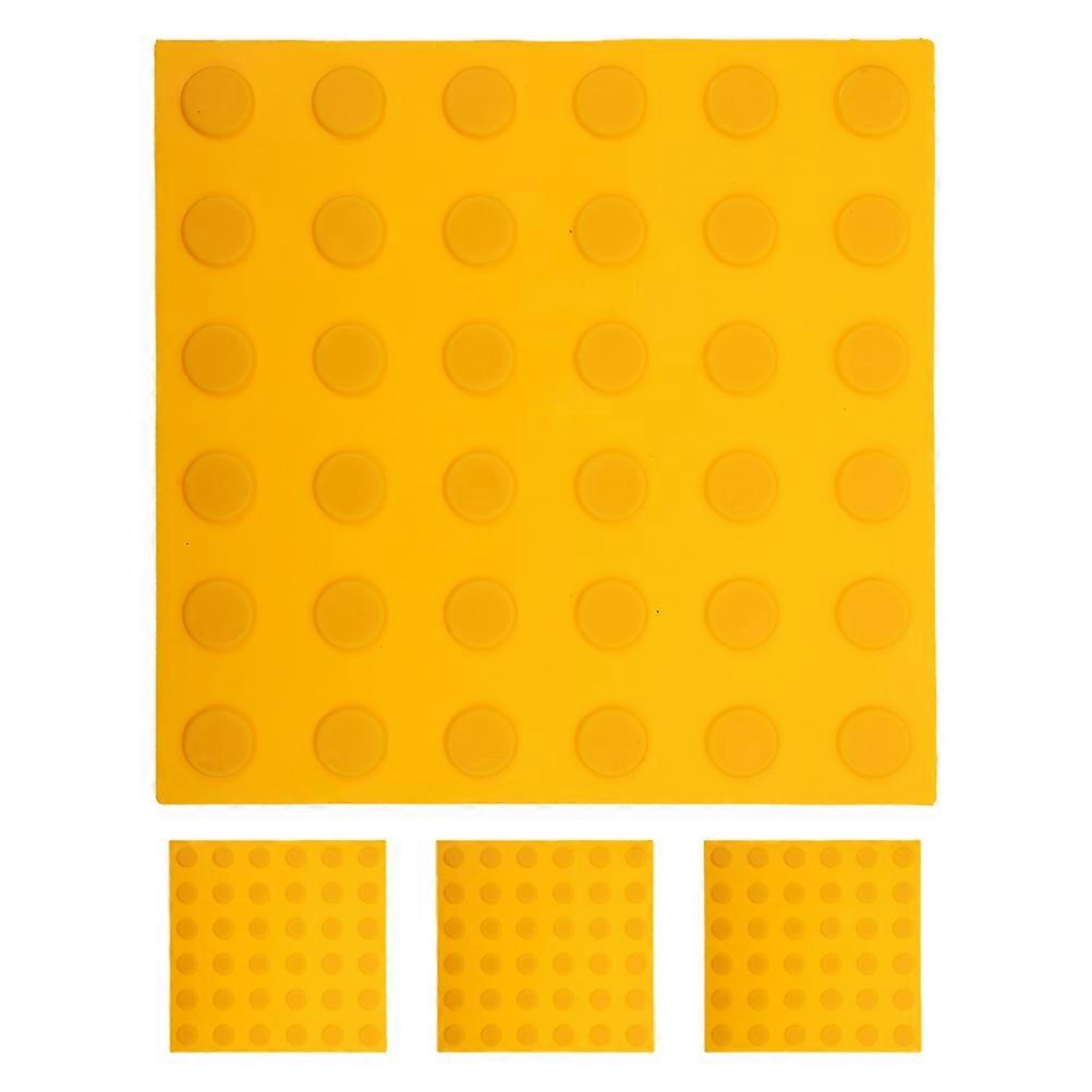 Blind Paving Tiles Stickers Durable PVC Warning Brick for Guidance 4Pcs