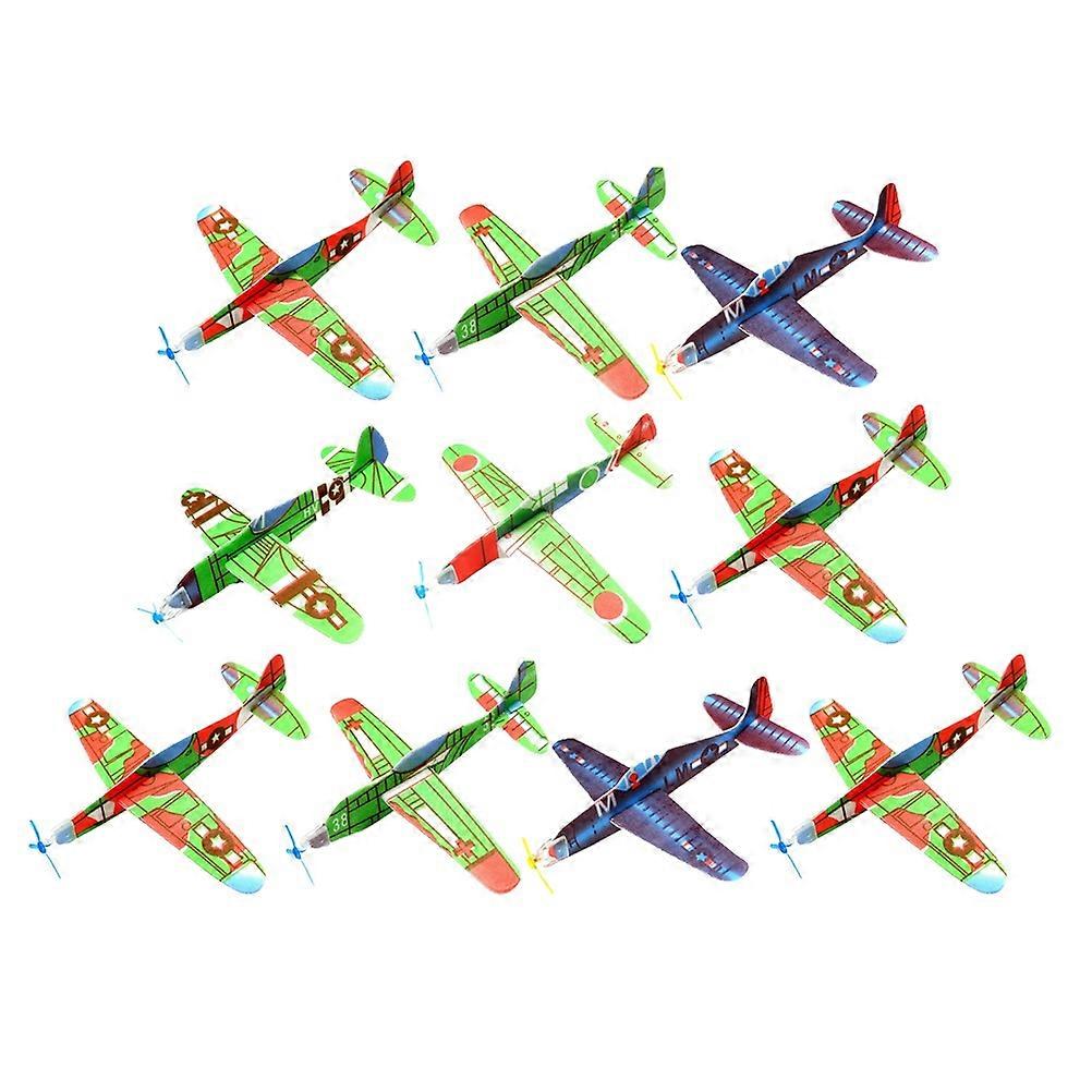 20PCS Glider Toy Airplane Flying Aircraft For Outdoor Sports Kids Assorted Color Flying