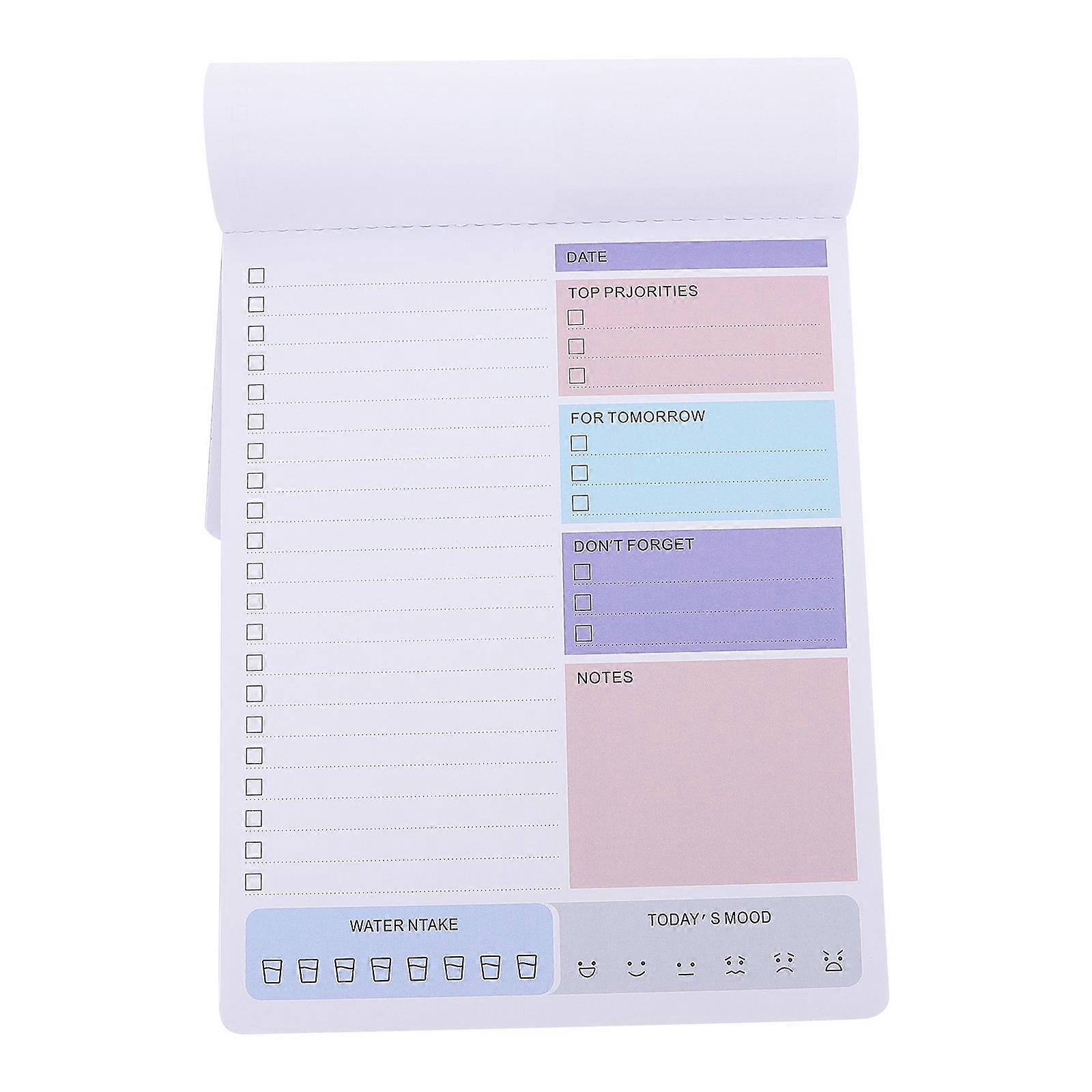 Daily Planner Notepad for Writing Use 3Pcs Tear Off Portable Notepad