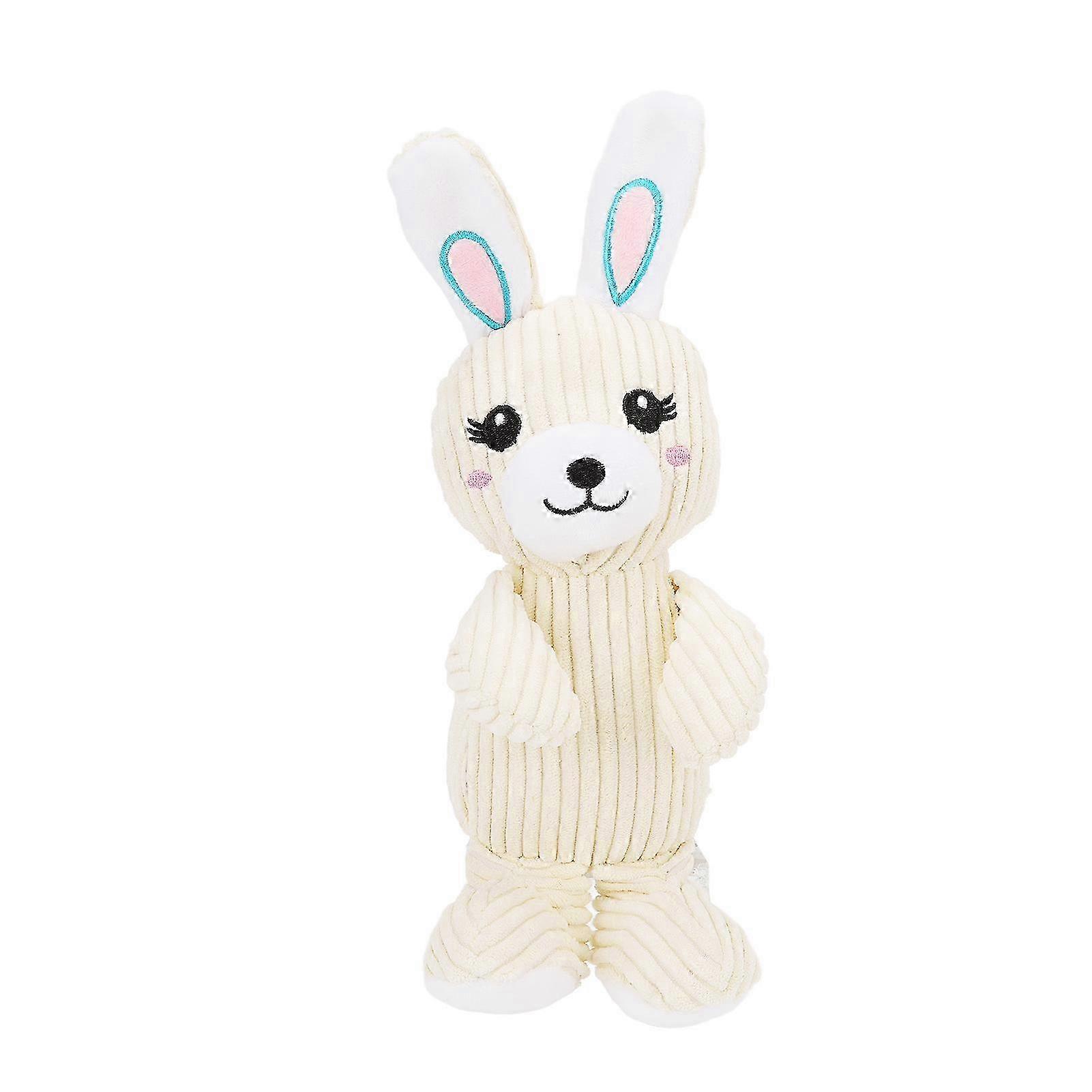 Plush Dog Rabbit Toy Funny Bite Resistance Teeth Grinding Plush Squeaky Dog Toy for Dogs Puppies