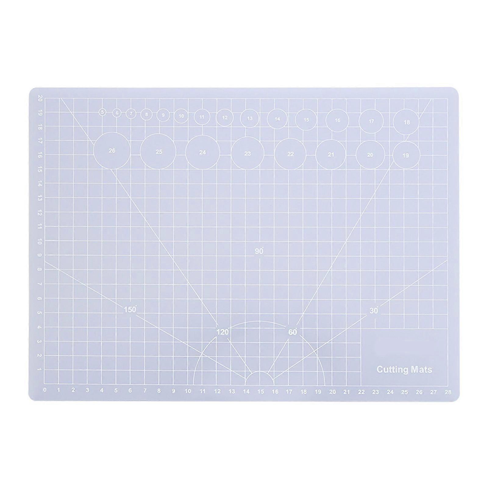 Translucent Cutting Pad Non slip Cut Board Hand Made Tool Non Reflective for Rubber Stamp(A4 Translucent Cutting Board )