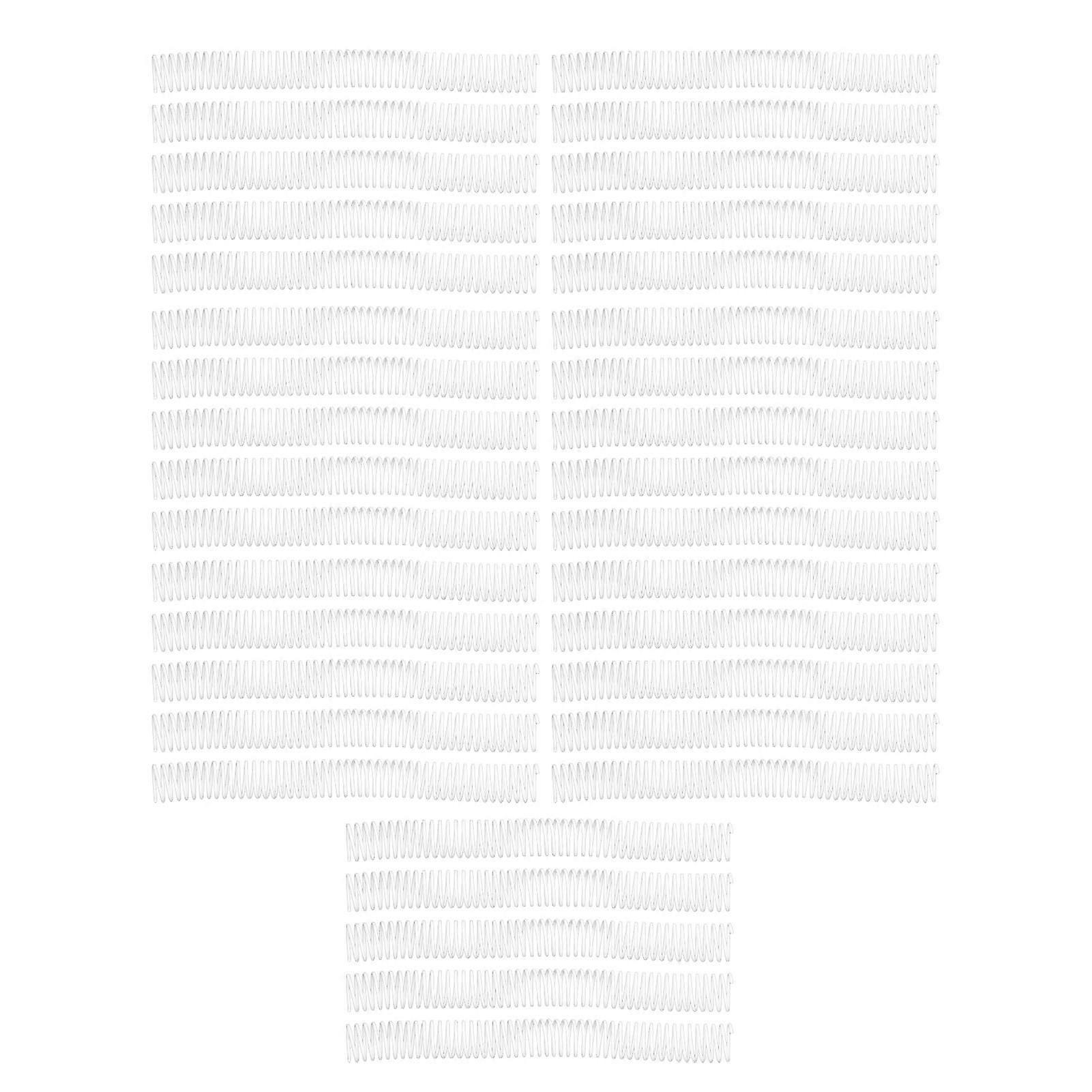35PCS A4 Paper Binding Coils 25.4mm Diameter 48 Loops 4:1 Pitch Plastic Spiral Wire Spines 215 Sheets Capacity White