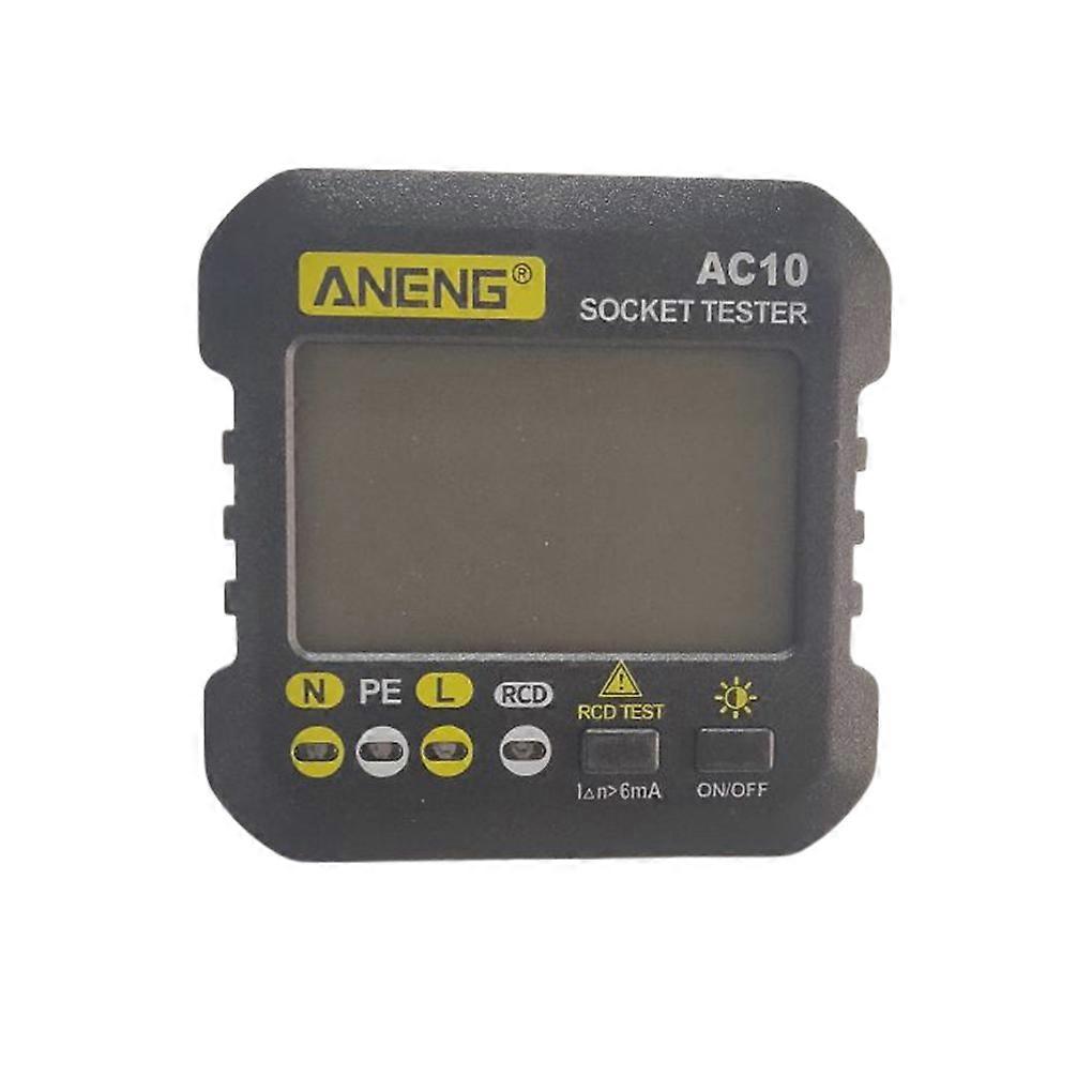 ANENG 50-60Hz Digital Power Socket Tester Office Hotel ABS Plastic Ground Zero Line Polarity Check Detector Voltage