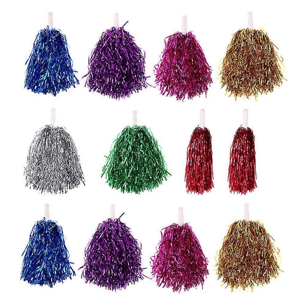 Handheld Plastic Cheerleading Pom Poms for Gymnastics 84Pcs