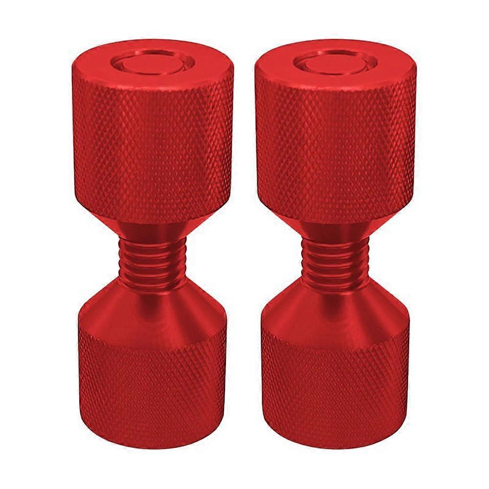 Flange Alignment Pins, 11/8 Inch Aluminum, 2Piece, 2Hole Flange Pins, Pipe Fitting Tools, Red