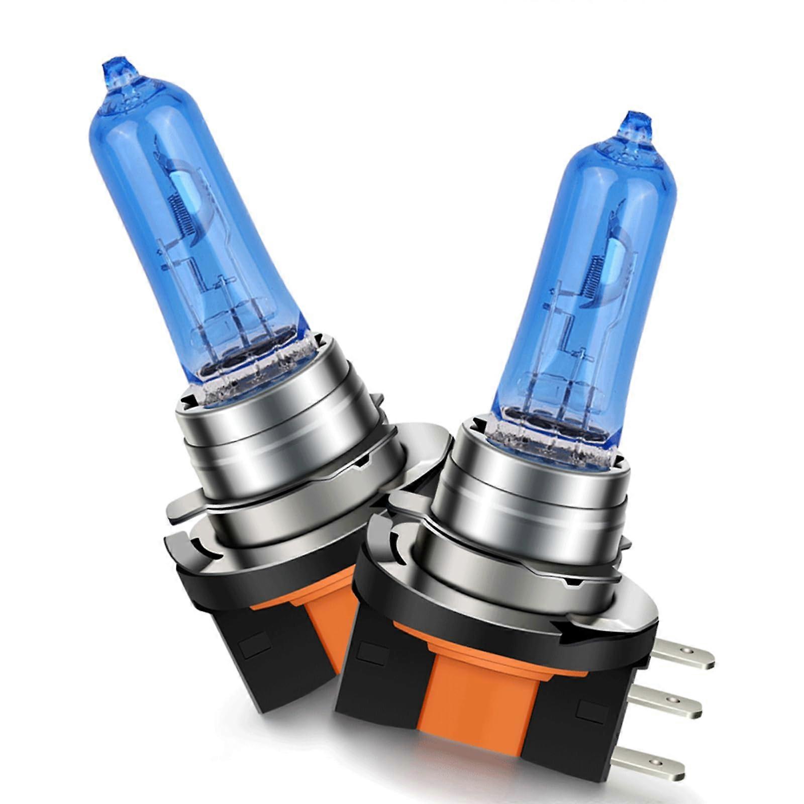 H15 Bulb 12V Daytime Running Light 55W/15W White Headlight DRL Dual Filament PGJ23t-1 High/Low Beam 2-Pack