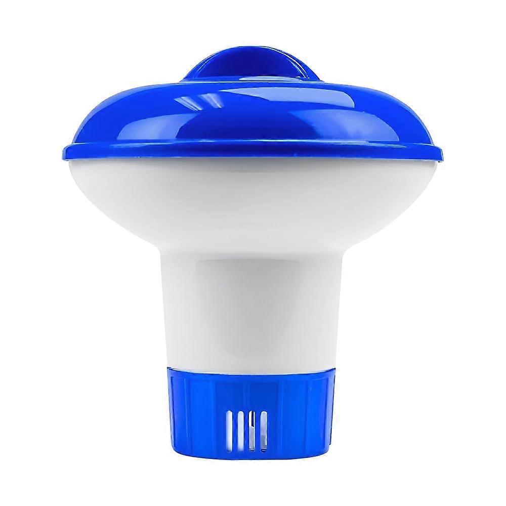 Chlorine Dispenser 5Inch Floating Chlorine Dispenser for Pools Blue, Floating Tank Filter Compatible