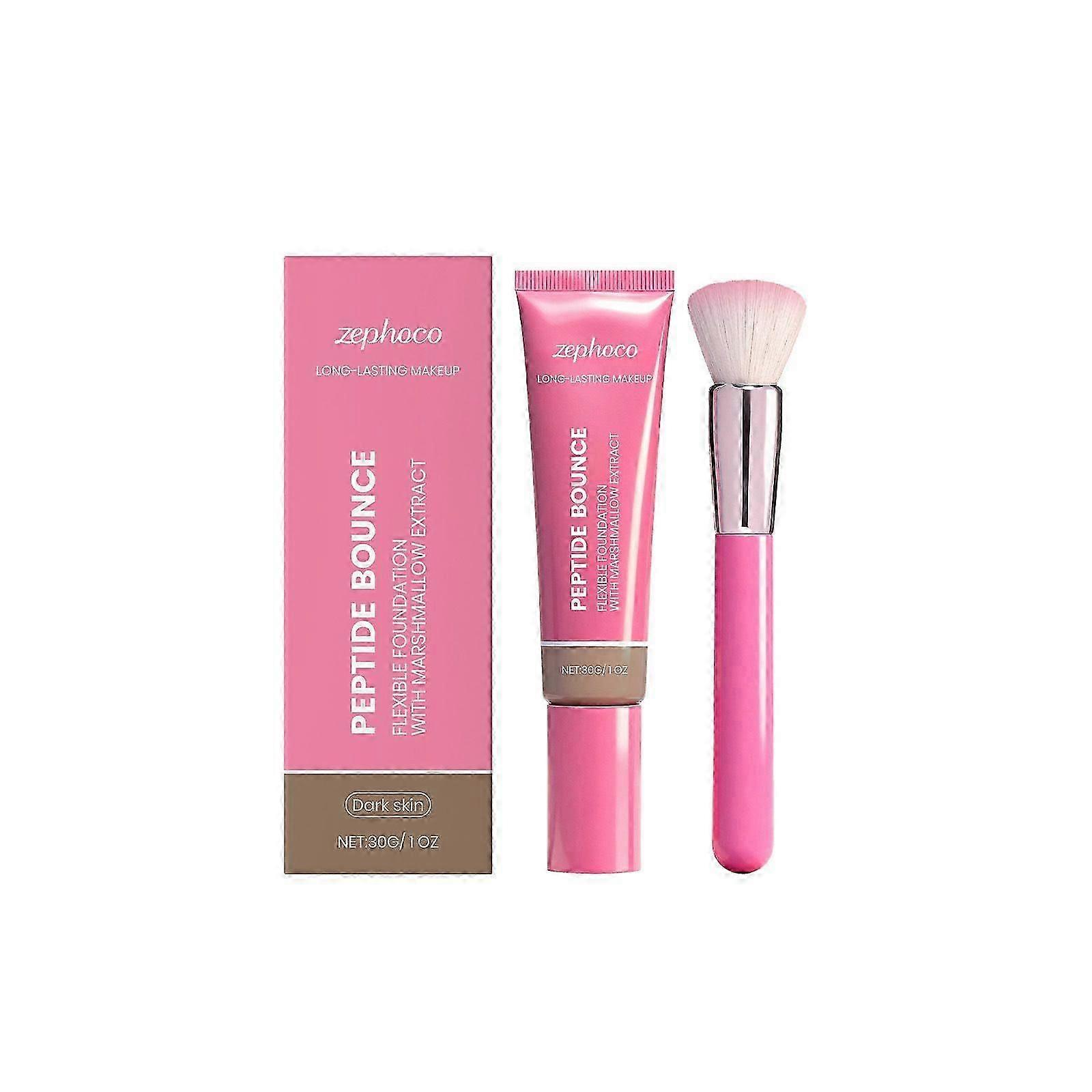 Peptide Bounce Foundation, Enhance Foundation Natural Glow, Professional Coverage for a Flawless Look, Lightweight Liquid Foundation