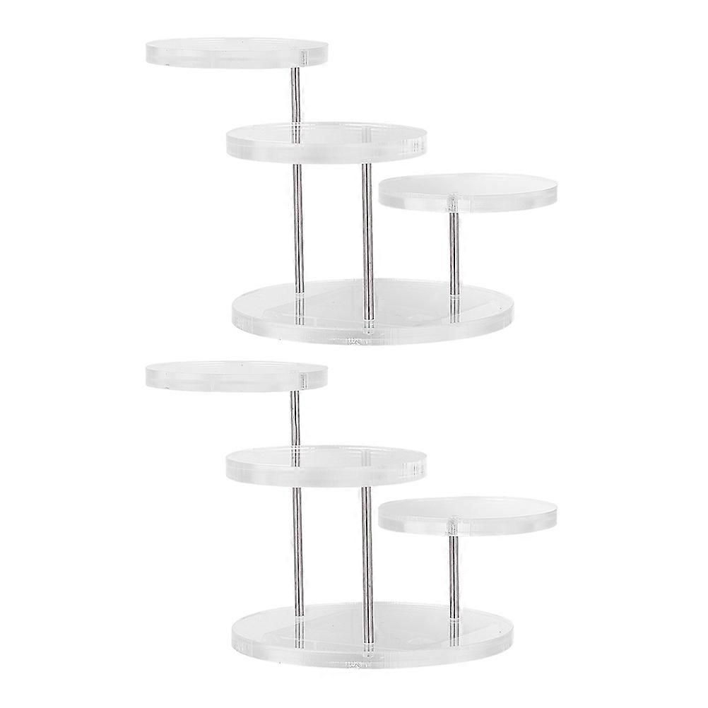 Transparent Acrylic Necklace Holder Stand for Shop Display 6Sets Organizer