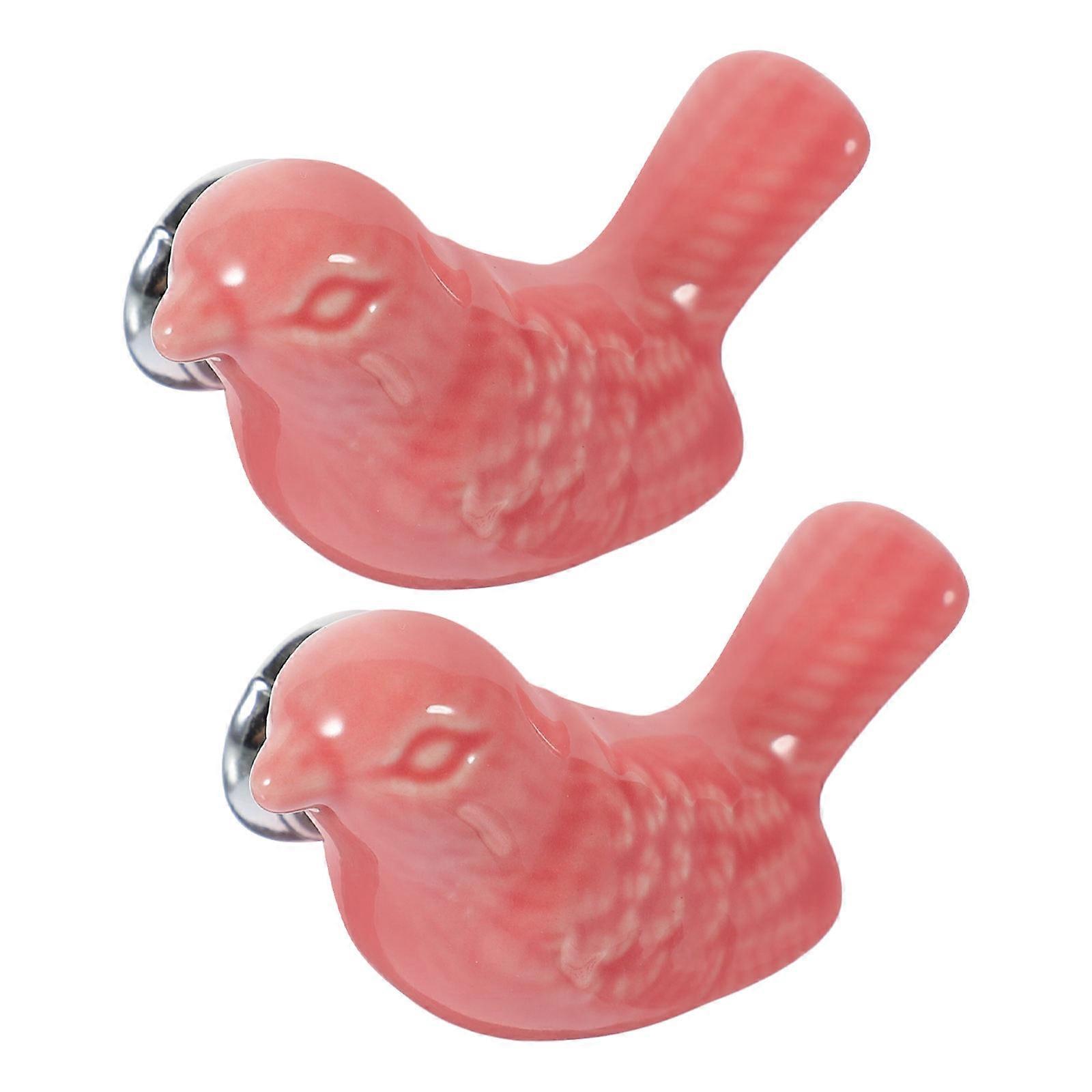 Modern Drawer Handles 1bag 2Pcs European Style Pull Bar Single Hole Knob for Cabinet Closet Drawer in Silver and Pink