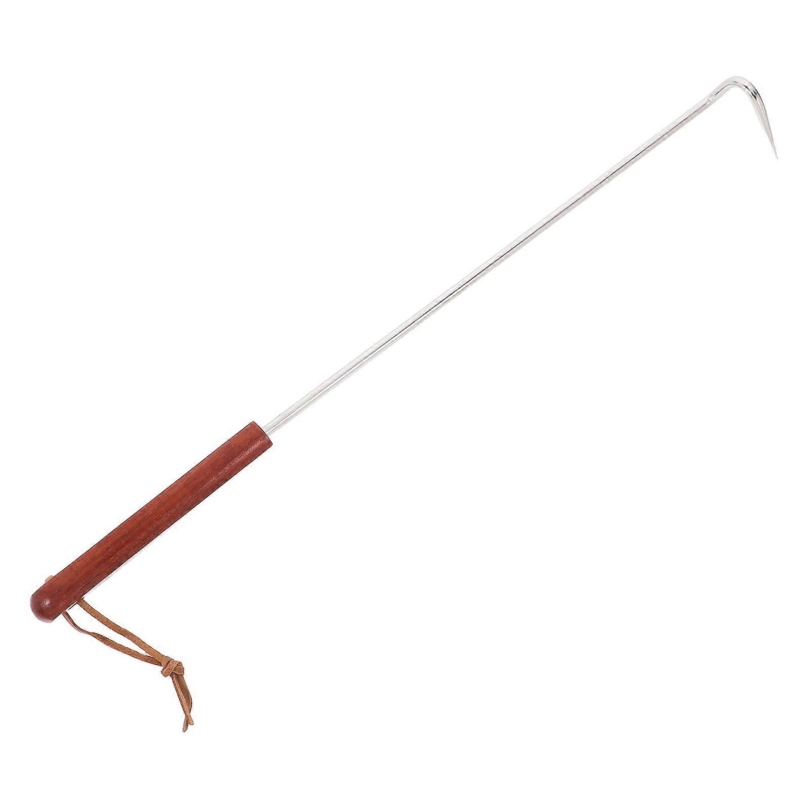 Meat Hook Flipper Stainless Steel Barbecue Fork Indoor Outdoor Cooking Multi Color Ergonomic Handle 1Set